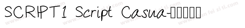 SCRIPT1 Script Casua字体转换